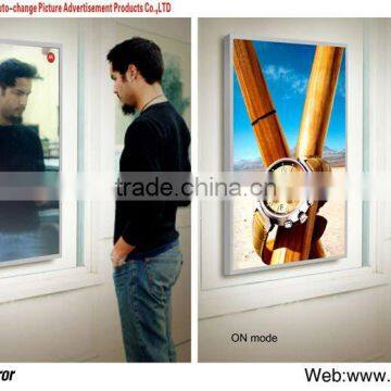 Competitive price super slim led advertising magic mirror display