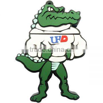 Customized standing aligator usb drive