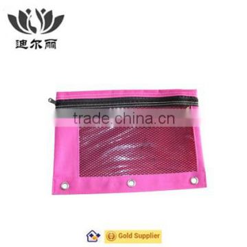 Promotional gift mesh zipper pencil bag