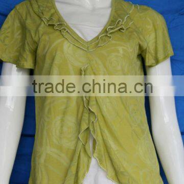 Burnout Ruffles new fashion choli blouse designs
