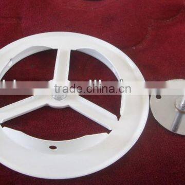 Stamping wheel part,Air grill, louverBase plates galvanized nickel White holder steel material, white epoxy powder