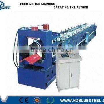 Steel Roof Step Ridge Cap Cold Roll Forming Machine For Sale, Metal Top Ridge Making Machine