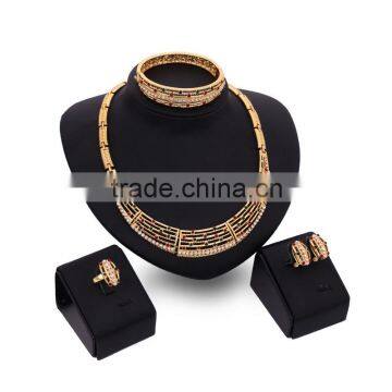 Vintage Tribal Bridal Statement Jewelries Wedding Gold Chunky Jewelry Set For Women