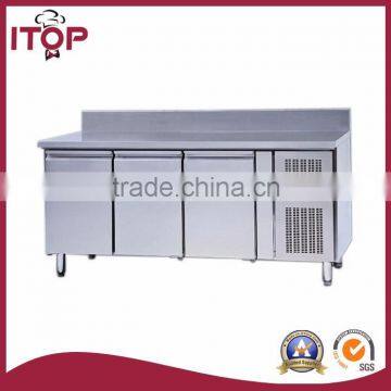 stainless steel GN 1/1 pan refrigerated counters