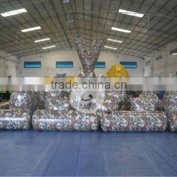 Sunjoy Inflatable Paintball Bunkers with Camo Printing Field Sports Game