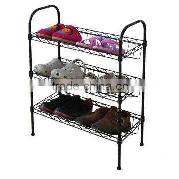 RH-HZL05 Small Size 3 Tires Metal Shoe Rack