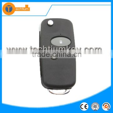 2 button Modified folding key shell wiht logo and uncut blade flip key for honda odyssey