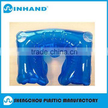 2016Low Price ASTM EN71-1-2-3Approved Best Quality Blue PVC Inflatable Sucker Bath Pillow