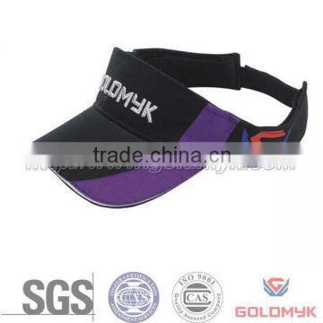 promotional plain color Wholesale Sun Visor with embroidery