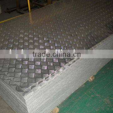 1.0-8.0mm Five Bars Pattern Aluminum Sheet 3003
