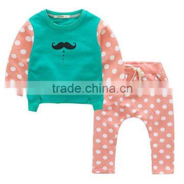 2015 christmas wear long sleeve fall unisex baby tracksuits