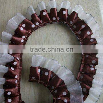 Wholesale Custom Design Elastic Frill Ribbon for Garment Accessories photo-3