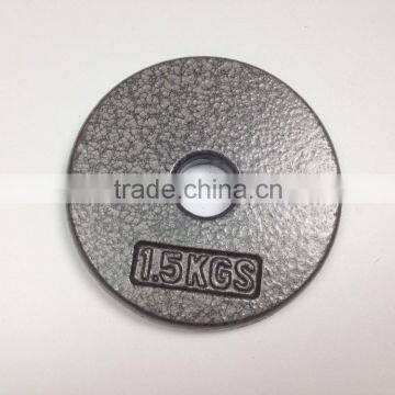 Grey Hammertone cast iron weight lifting plates