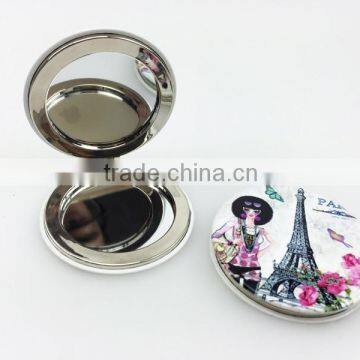 Hot Sale Customized Design Metal Compact Mirror photo-2