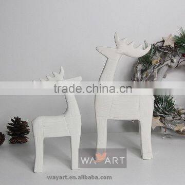 Series Matt White Chirstmas Reindeer Statues