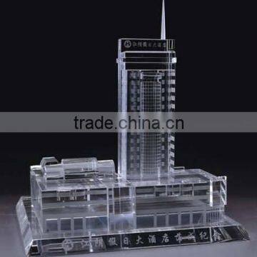 2016 New Product Hotel Style Clear Crystal Building Model photo-1