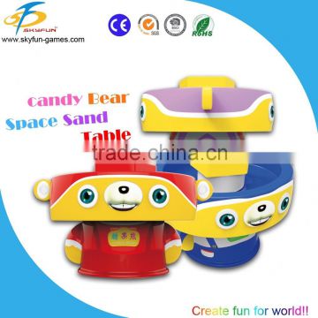 Candy bear amusement space sand table with music and lighting