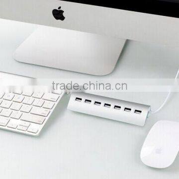 7-Port Aluminum USB 2.0 Hub With 2-Foot Shielded Y-Cable for IMac,forMcBook Air, Pro, MaBook, Mac Mini photo-4