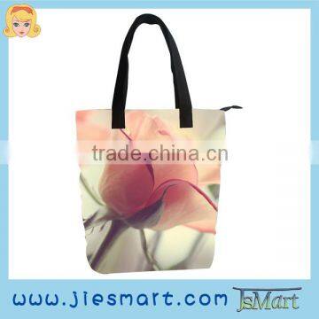 JIESMART canvas handbag ROSE printing bag