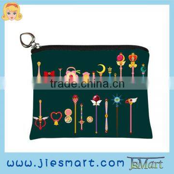 JSMART coin bag sublimation printed change bag MOQ FREE