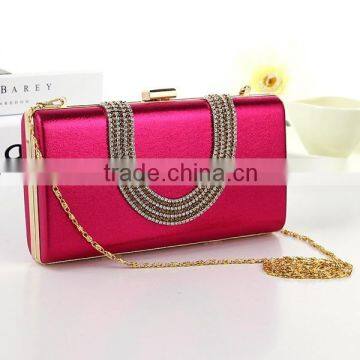 New style lady evening clutch bag party dinner evening metal clutch bag