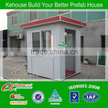 Comfortable low cost fast install military container sentry box