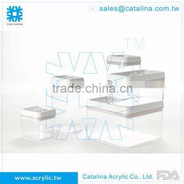 Hot sale Square Flip-tite Airtight Canister