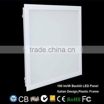 Plastic frame 595*595 LED Panel light (Dimmable, Emergency,TUV,CE,CB,SAA, C-Tick)