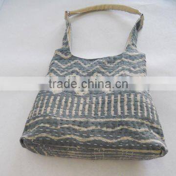 Wholesale Shopping Tote Cotton Bag With Leather Handle photo-2