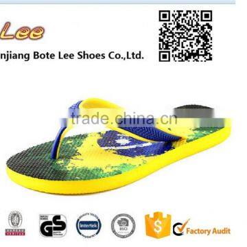 brazil rubber flip flops PE flip flops printing