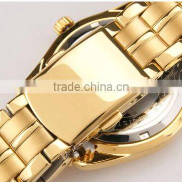 All Gold Case and Band Couple Watches for Rich His and Hers Quartz Watches photo-5