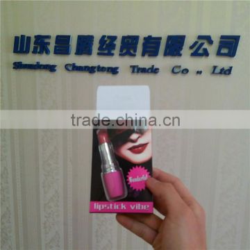 Vibrating Lipstick Clitoris Massager Toy Plastic Lipstick