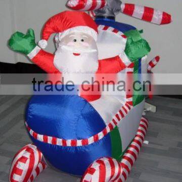 Inflatable Santa Claus in Helicopter photo-2