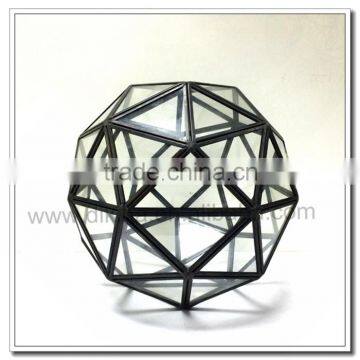 Teardrop& Octagonal& Dodecahedron& Icosahedron Small Beautiful Glass Geometric Terrarium - Geometric Terrarium Glass Handicraft photo-3