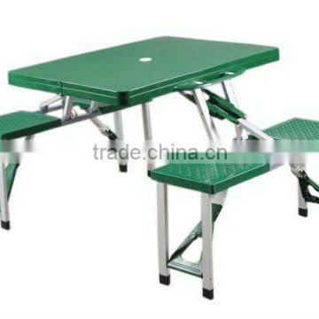 Plastic camping folding picnic table