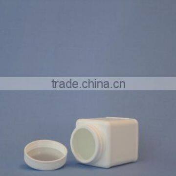 300 Ml. Orange Square Hdpe Plastic Jar With Aluminum Foiled Cap photo-3