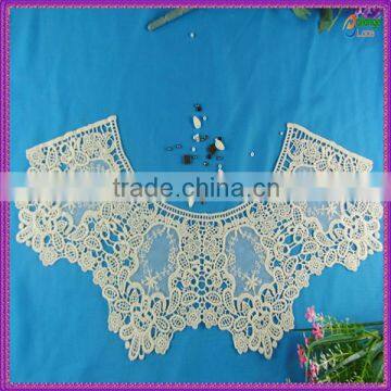 2016 New fashion guipure embroidered lace collar for garment decoration