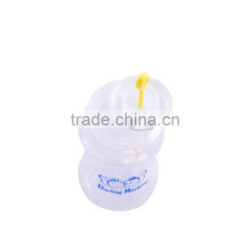 PP Big Capacity Milk Powder Nipple Bottle Feeding Bottle With Straw for Baby photo-2