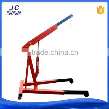 Stationary manual hydraulic jack engine hoist crane