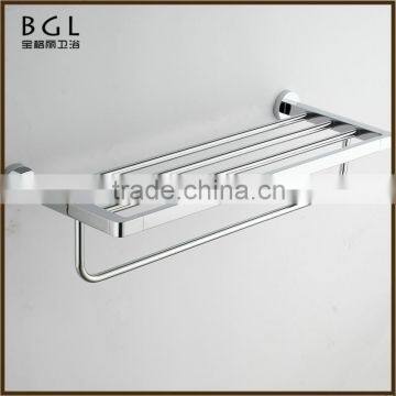 Multi-functional Elegant design Zinc alloy Chrome finishing Bathroom sanitary items Bathroom towel rack