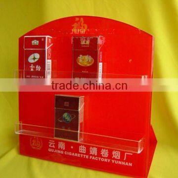 Red acrylic tobacco display holder