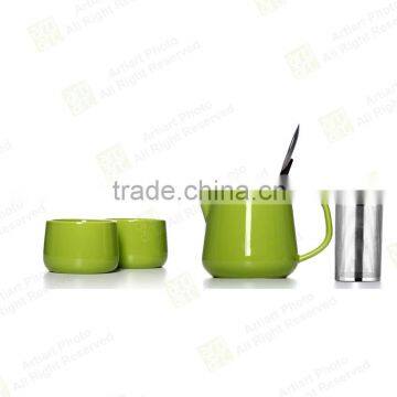2015 Original Design ZAKKA Colorful Combo Ceramic Teapot With Infuser photo-2