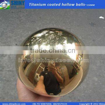 150mm stainless steel hollow sphere with titanium coated