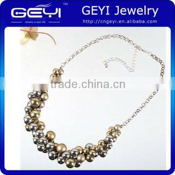 2014 wholesale chunky European factory price statement fashion necklace multi opulent beaded choker necklace