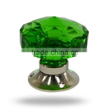 Cut Glass Pyramid Style Green Mortice