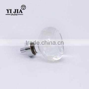 clear zinc alloy crystal polished chrome knob