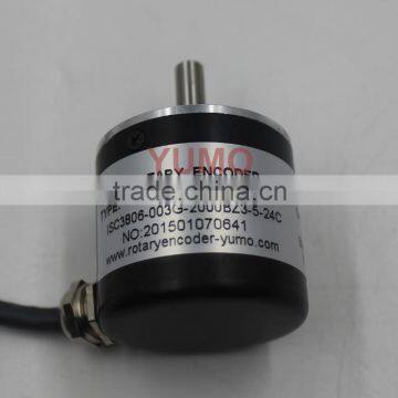 YUMO ISC3806 2000PPR 5V CNC System Solid Shaft Encoder Optical Price Incremental Rotary Encoder photo-3