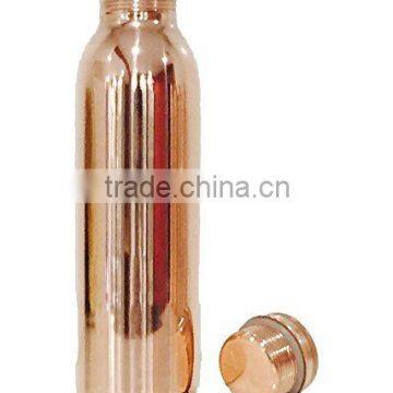Copper Stylish Bottles Joint Free with Ayurvedic benefited 100% pure & Leak Proof Pure Copper
