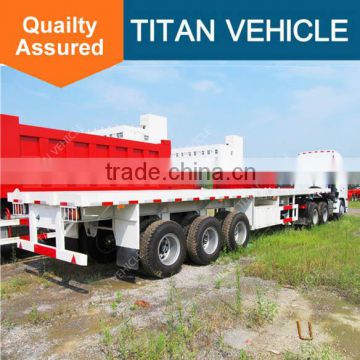 tri-axle semi trailer truck 40 tons with led rear lights