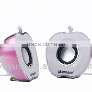 Lovely Apple Model Mini Speaker With Color Flash photo-2